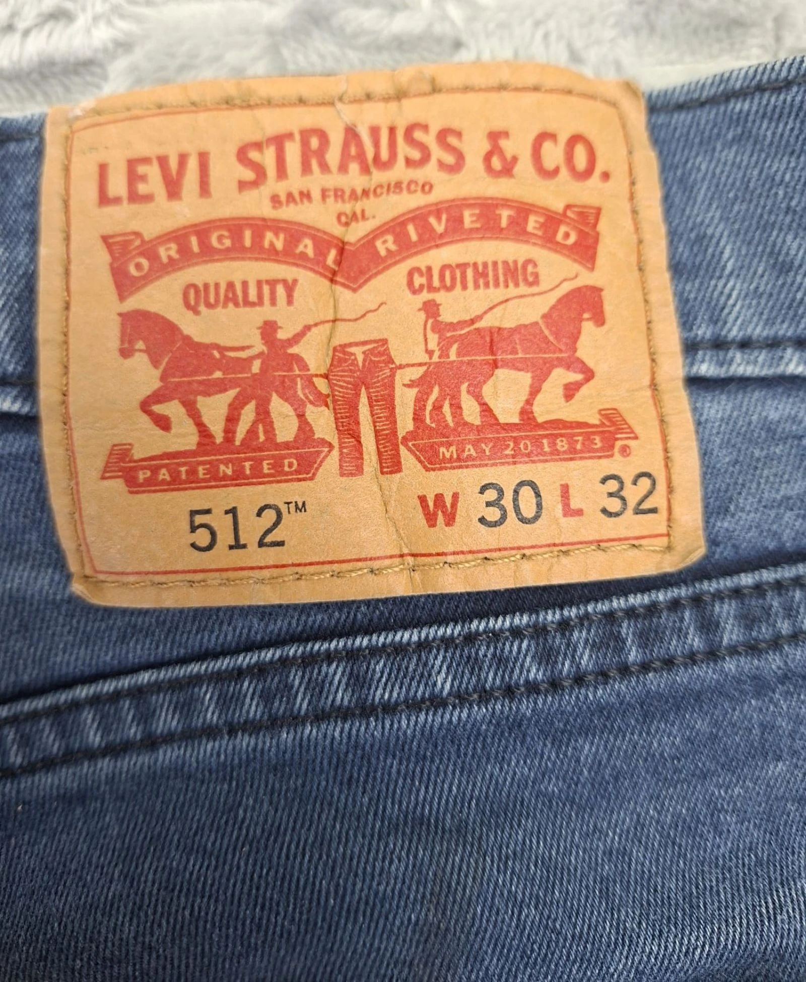 Levi's 512 Slim Taper Jeans Blue Modern Y2K 2010s – photo 7